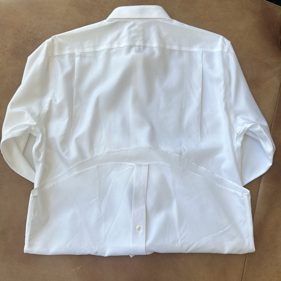 Smartcare™ Wrinkle Free Herringbone Trim Fit Dress Shirt - Picture 11 of 12